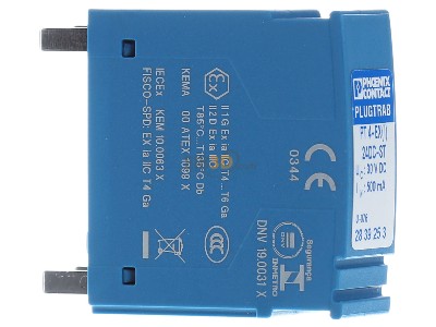 Ansicht links Phoenix PT 4-EX(I)-24DC-ST PLUGTRAB PT-Schutzstecker 