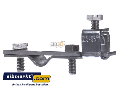 Frontansicht Dehn+Shne AK RPA V2A Anschlussklemme Niro f.Rd 8-10 /Fl 30 