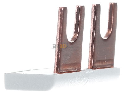 View on the left Dehn MVS 1 2 Phase busbar 1-p 16mm 

