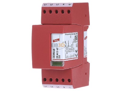 Front view Dehn DR M 4P 255 Surge protection device 400V 4-pole 
