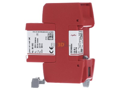 View on the right Dehn DB M 1 255 FM Lightning arrest for power supply 50kA 
