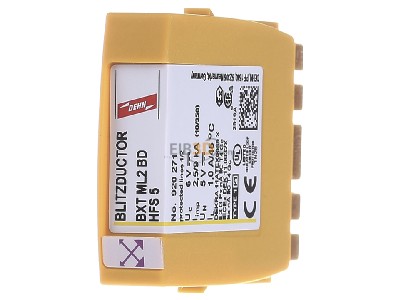 Front view Dehn BXT ML2 BD HFS 5 Combined arrester for signal systems 
