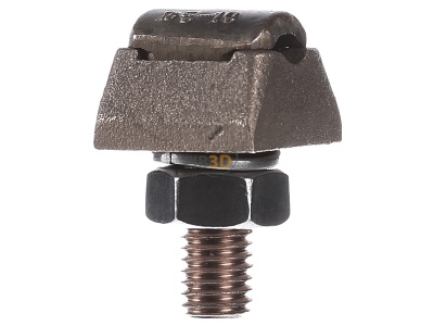 Front view Dehn 301 017 Clamp connector lightning protection 
