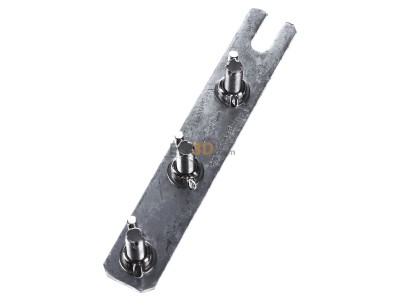 Ansicht oben rechts Dehn 465 801 Erdungssammelschiene ST/tZn L180mm 