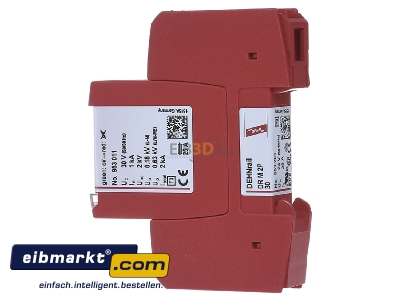 View on the right Dehn+Shne DR M 2P 30 Surge protection for power supply
