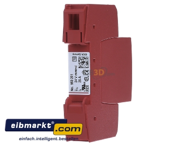 Back view Dehn+Shne DR M 2P 30 Surge protection for power supply
