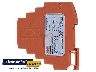 Ansicht rechts OBO Bettermann MDP-4 D-24-T Blitzbarriere 