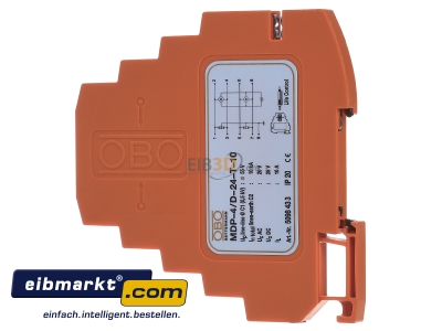 View on the right OBO Bettermann MDP-4 D-24-T-10 Lightning arrester for signal systems
