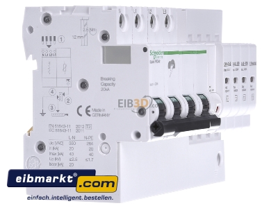 Ansicht links Schneider Electric A9L16294 berspannungsableiter Typ2 40R 3P+N IQUICK PRD 