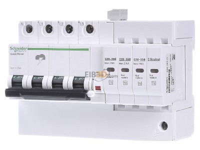 Frontansicht Schneider Electric A9L16297 berspannungsableiter Typ2 20R 3P+N IQUICK PRD 