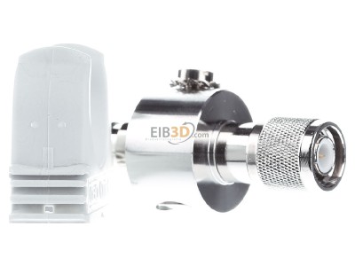View on the left OBO DS-TNC M/W Combined arrester for signal systems 
