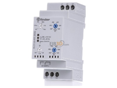 Front view Finder 70.31.8.400.2022 Phase monitoring relay 300...480V 
