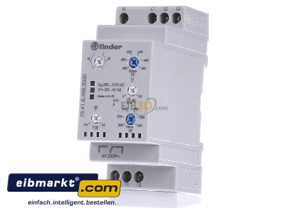 Front view Finder 70.41.8.400.2030 Phase monitoring relay 300...480V - 
