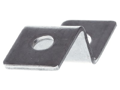 Frontansicht Dehn 390 499 Endstck Z-Form mit 2 Bohrungen 