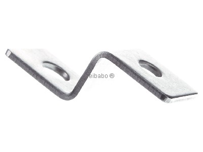 Ansicht links Dehn 390 499 Endstck Z-Form mit 2 Bohrungen 