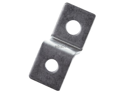 Ansicht oben vorne Dehn 390 499 Endstck Z-Form mit 2 Bohrungen 