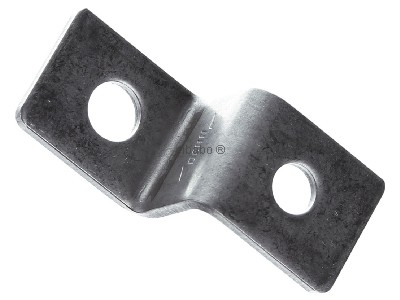Ansicht oben links Dehn 390 499 Endstck Z-Form mit 2 Bohrungen 