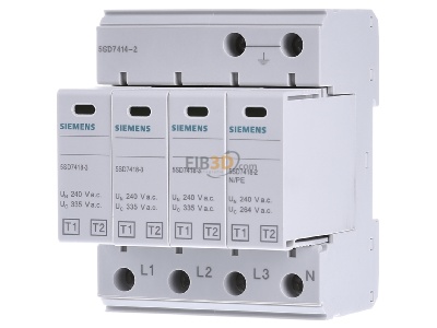 Front view Siemens Indus.Sector 5SD7414-2 Surge protection for power supply 
