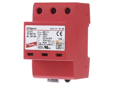 Front view Dehn DG YPV SCI 600 FM Surge protection for power supply 
