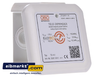View on the left OBO Bettermann TD-4/I Surge protection for signal systems
