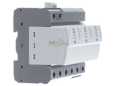 View on the left Phoenix FLTSECPT1-3C350/25FM Lightning arrest for power supply 50kA 
