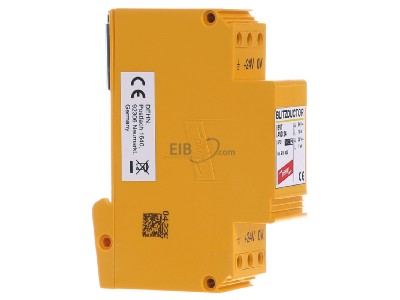 View on the left Dehn BVT AVD 24 Combined arrester for signal systems 
