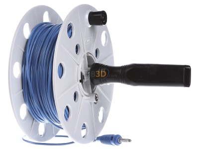Ansicht links Dehn DHK40BSML0.75L50MBL Drahthaspel 50m, 0,75qmm, blau 