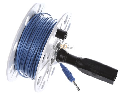 Ansicht oben links Dehn DHK40BSML0.75L50MBL Drahthaspel 50m, 0,75qmm, blau 