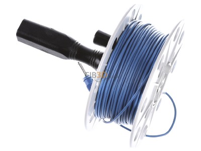 Ansicht oben rechts Dehn DHK40BSML0.75L50MBL Drahthaspel 50m, 0,75qmm, blau 