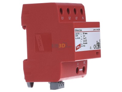 View on the left Dehn DSH B TNS 255 FM Combined arrester for power systems 
