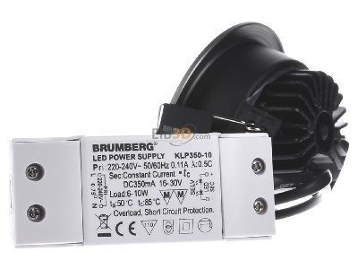 Ansicht rechts Brumberg 33353643 LED-Einbaustrahler 230V 3000K IP65 titan 