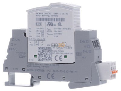 Front view Phoenix PLT-SEC-T3-230-FM-PT Type 3_surge protection device
