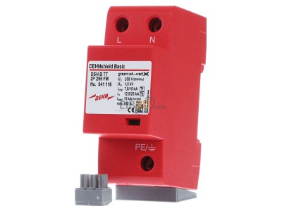 Front view Dehn DSH B TT 2P 255 FM Combined arrester for power systems 
