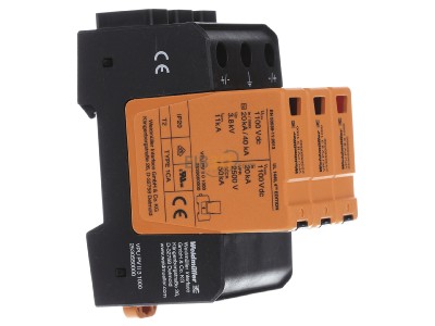 View on the left Weidmller VPU PV II 3 1000 Surge protection combined applications 
