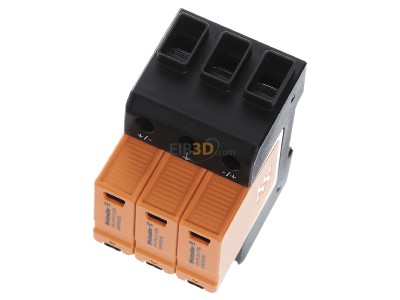 View up front Weidmller VPU PV II 3 1000 Surge protection combined applications 
