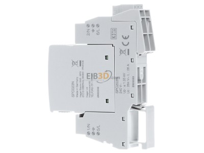 Ansicht rechts Hager SPC203N berspannungsableiter T3 1P+N Uc 264V 
