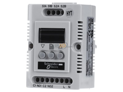 Front view Schneider Electric NSYCCOHYT230VID Thermostat for cabinet 
