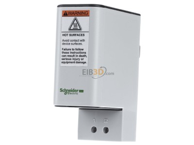 Front view Schneider Electric NSYCR10WU2C Heating for cabinet 10W AC110...250V 
