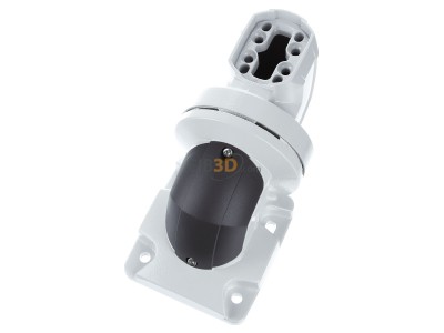 Ansicht oben vorne Rittal CP 6206.740 Wandgelenk System 60 Abgang horizontal 