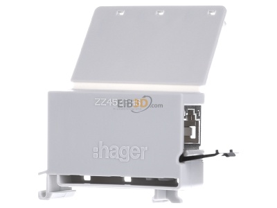 View on the left Hager ZZ45ZPH6 RJ45 8(8) jack 
