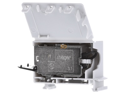 View on the right Hager ZZ45ZPH6 RJ45 8(8) jack 

