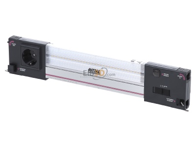 Ansicht oben vorne Rittal SZ 2500.310 Systemleuchte LED 1200 100-240V m. Steckd. 