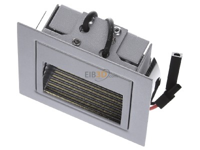 Ansicht oben vorne Brumberg P3729W LED-Wand-EB-Leuchte alu Power-LED ws, 1W 