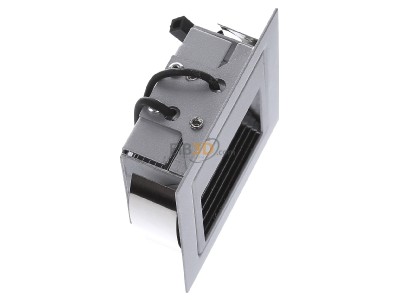 Ansicht oben links Brumberg P3729W LED-Wand-EB-Leuchte alu Power-LED ws, 1W 