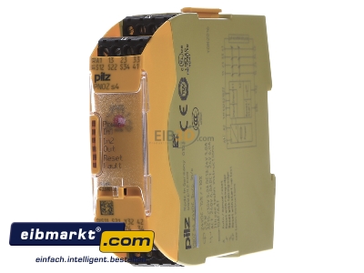 Front view Pilz PNOZ s4 #750104 Safety relay DC
