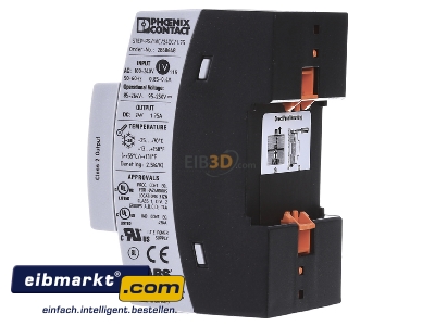View on the right Phoenix Contact STEP-PS/1AC/24DC1.75 DC-power supply 100...240V/24V 42W - 

