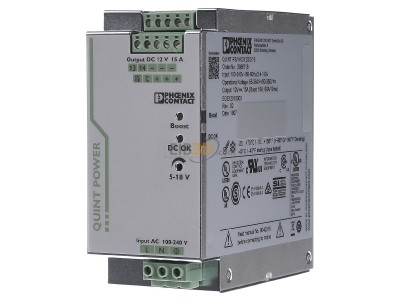 Front view Phoenix QUINT-PS/1AC/12DC/15 DC-power supply 85...264V/12V 180W 
