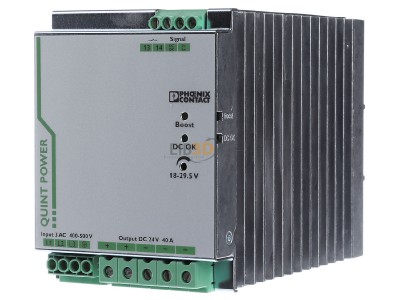Front view Phoenix QUINT-PS/3AC/24DC/40 DC-power supply 400...500V/24V 960W 
