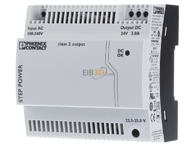 Front view Phoenix STEPPS1AC24 #2868677 DC-power supply 85...264V/24V 91,2W STEPPS1AC24 2868677
