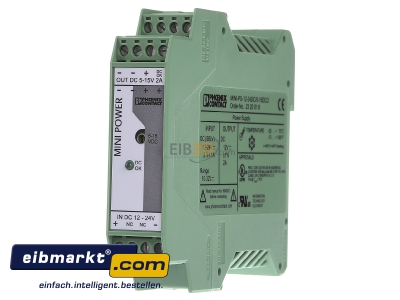 Front view Phoenix Contact 2320018 DC-power supply 24W
